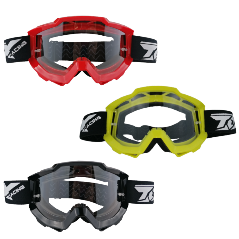 Óculos Motocross (Lente Incolor) - TOX RACING (Adulto)