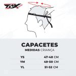 Capacete Motocross Infantil - TOX RACING (criança)