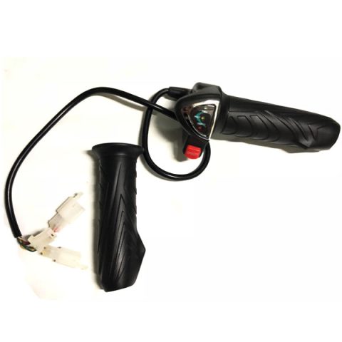 Kit - Punho acelerador c/ mostrador de nivel de carga + Punho esq., TOX (EQD03 36V / 500W-800W) ATV Electrica (36V)