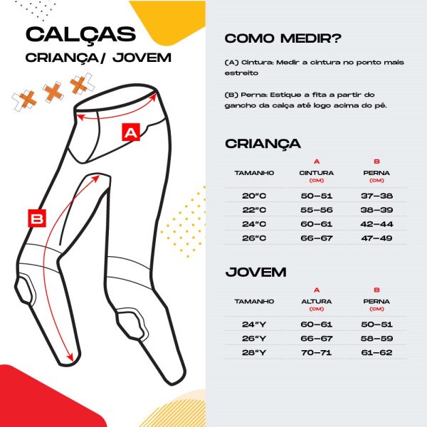 Calça Criança - 24"Y (3-4 anos), Laranja - TOX